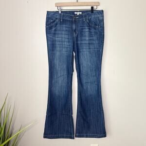 CAbi Blue Flare Leg Jeans, size 12